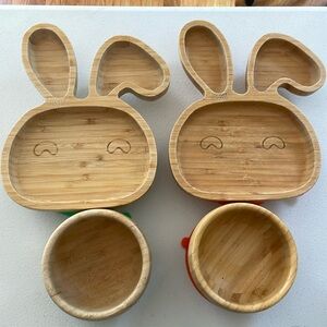 Avanchy Bamboo kid/baby plates